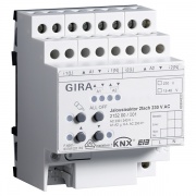 Устройство управления жалюзи, 2-канальное, 230 В с ручным управлением Gira KNX/EIB REG plus-типа