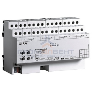 Светорегулятор, 4-канальный Gira KNX/EIB REG plus-типа