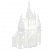 12-085 Светильник декоративный, настольный, "Замок детский", керамический, Е14 25Вт, 220В, размер: 20.5*10*29.5 см.