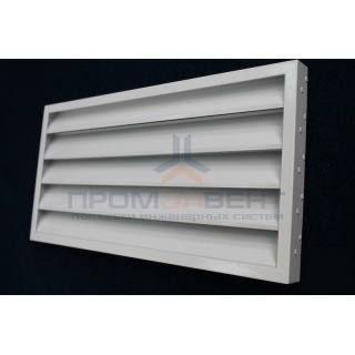 Алюминиевая жалюзийная решетка накладная НН