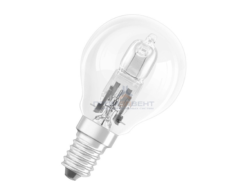 Лампа галогенная шарик Osram 64543 P ECO 46W (60W) 230V E14 700m 2000h d45x80mm