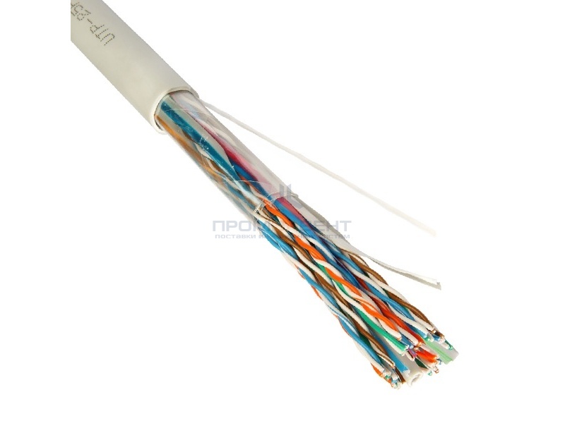 Магистральный кабель UTP 25PR 24AWG 25х2х0.52 cat 5e витая пара (бухта 305м)