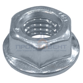 Гайка с насечкой, препятствующей откручиванию М5 оцинкованная DKC
